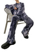 TIE-DYE KNIT PANTS -PURPLE- *Last1